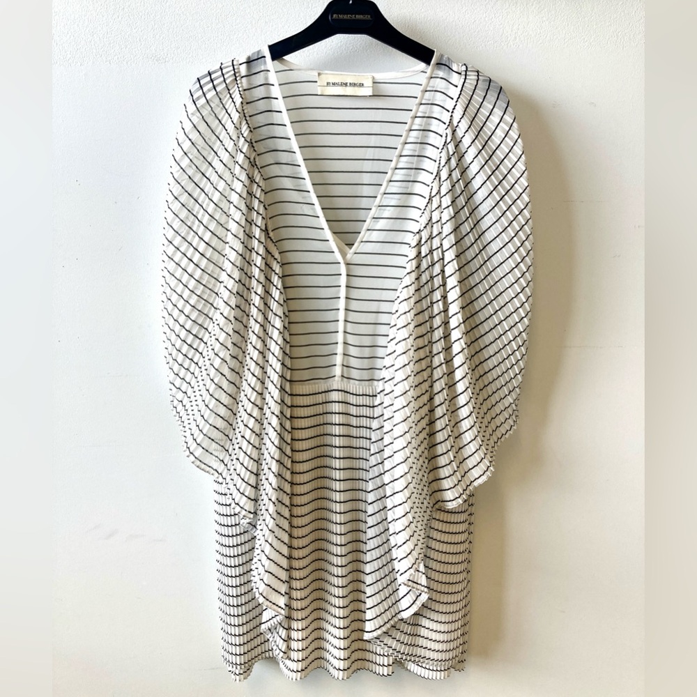By Malene Birger White and Black Striped Dress